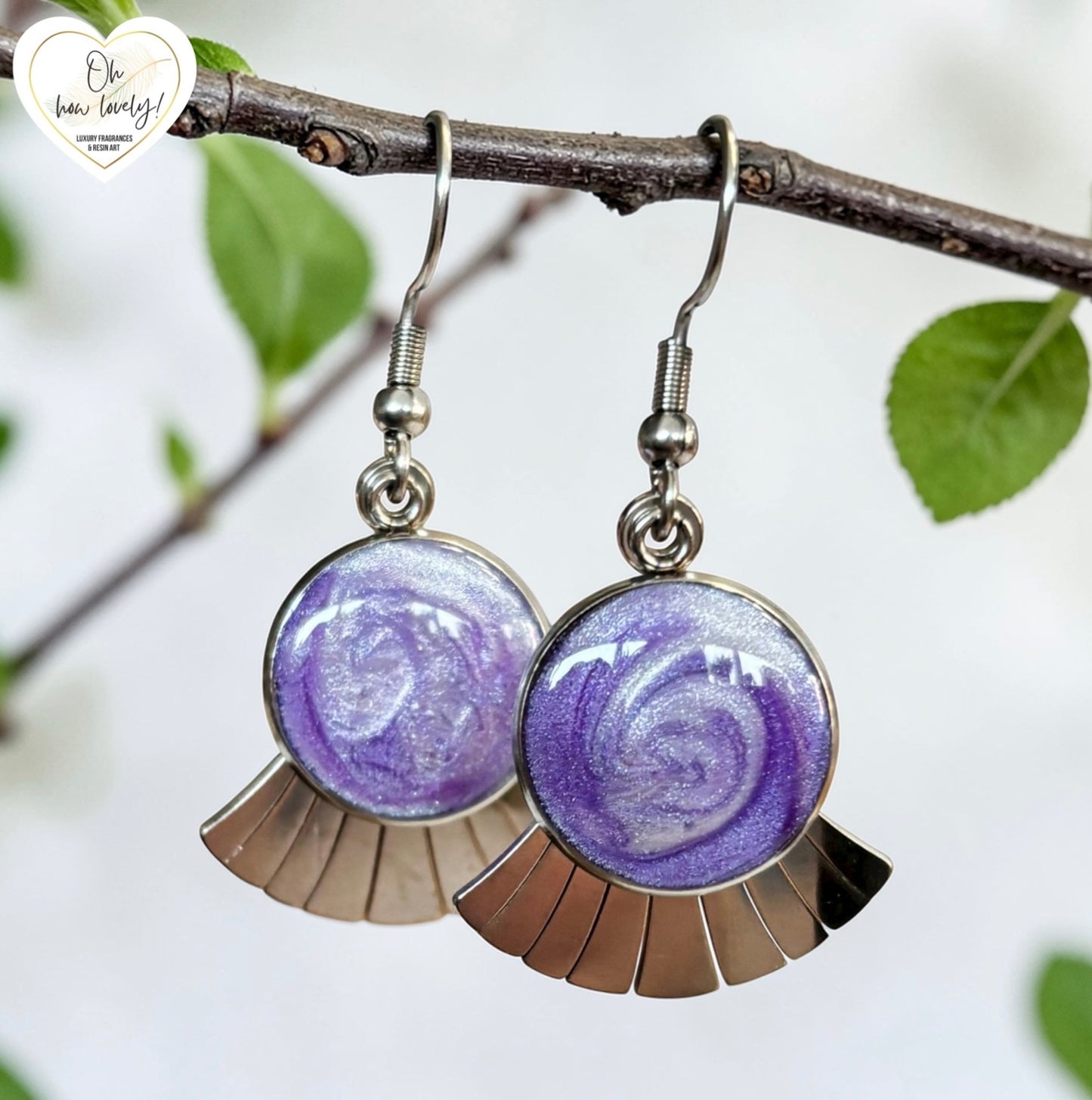 Fan Dangle Earrings