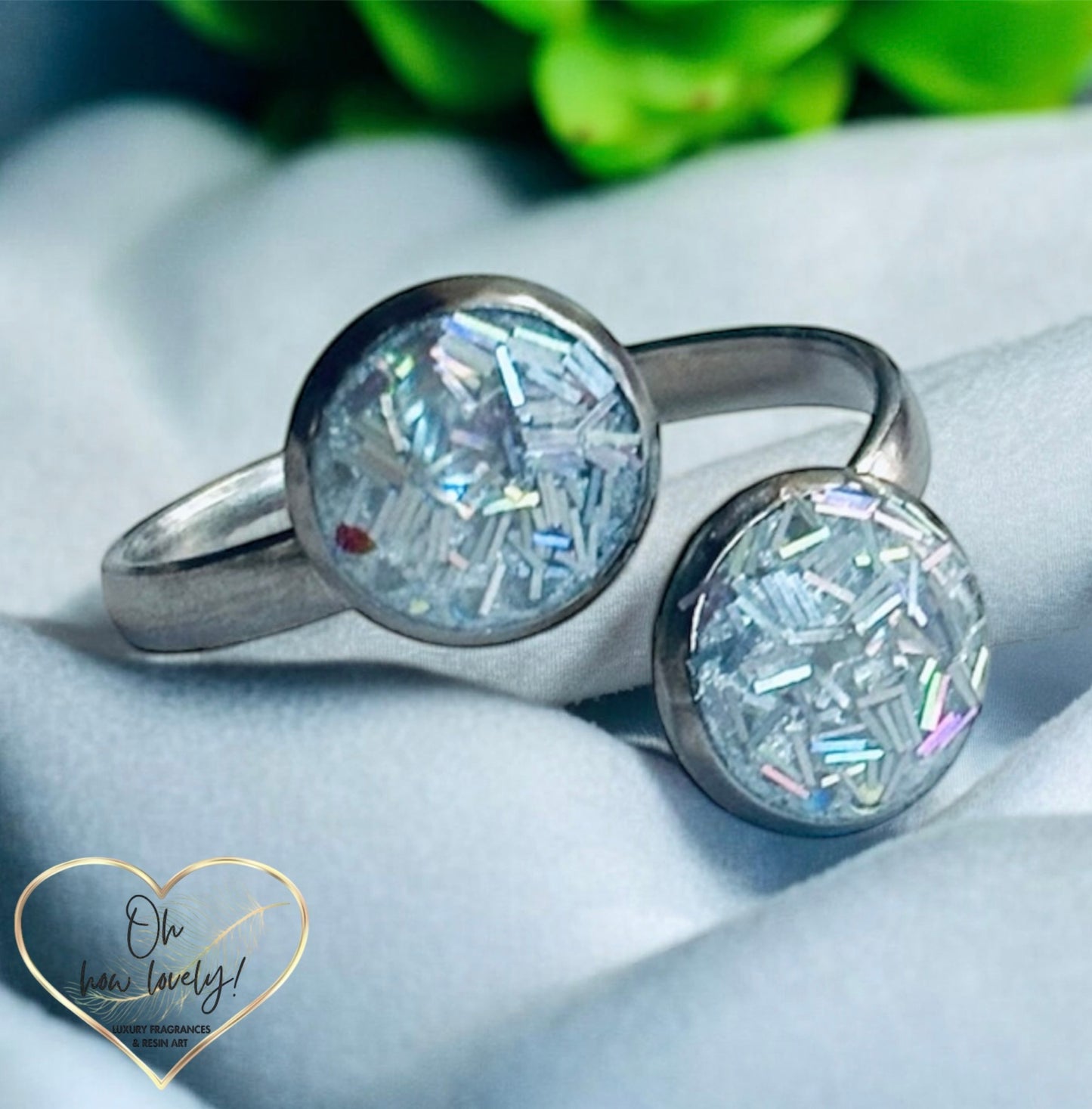 Stunning Resin Sparkle Rings