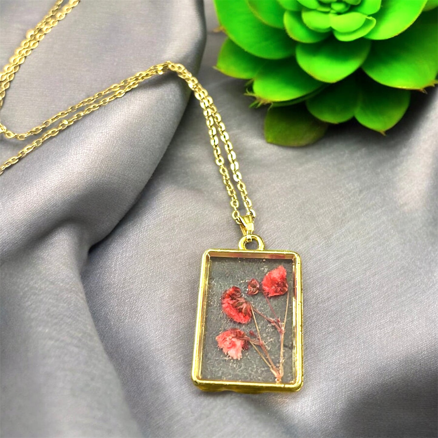 Botanical Resin Necklaces
