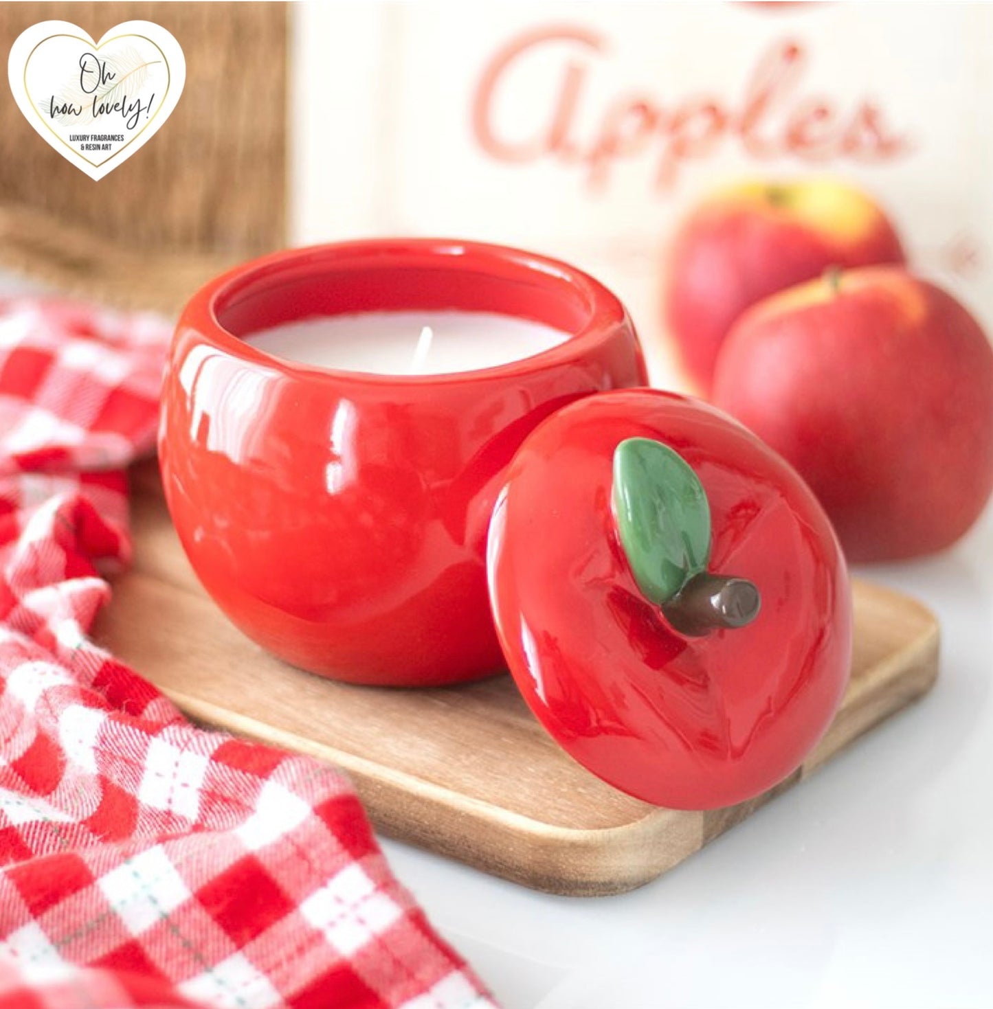 Apple Shaped Candle