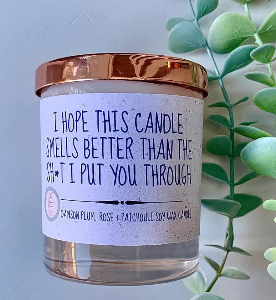 ‘Smells better’ candle