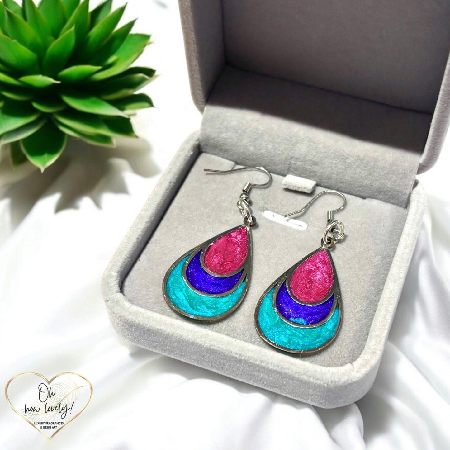 Vibrant Dangle Earrings in Three Colours