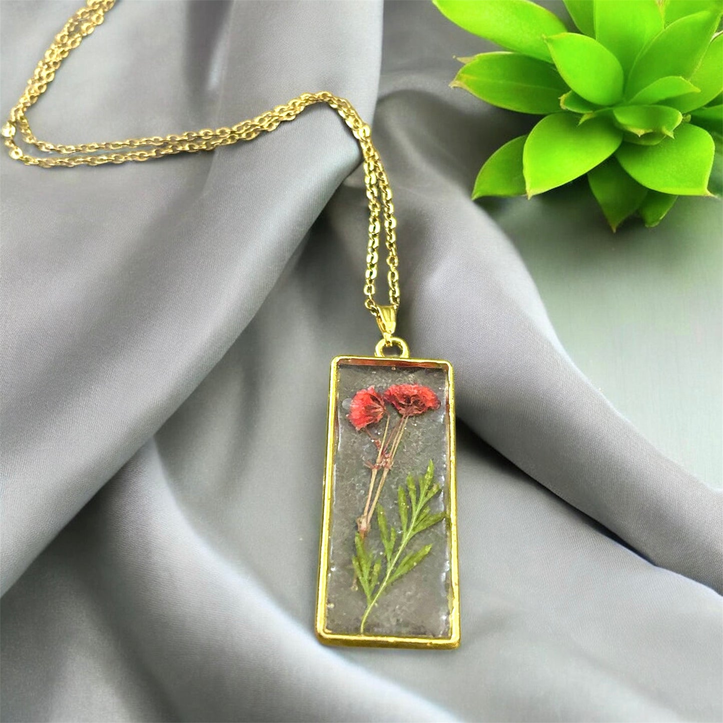Botanical Resin Necklaces