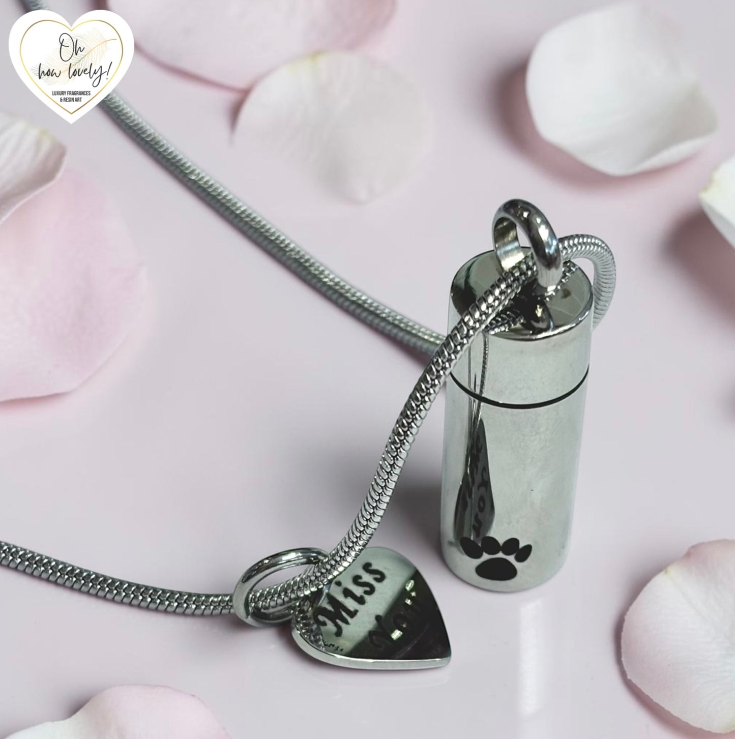 Self Fill Pet Cylinder Necklace