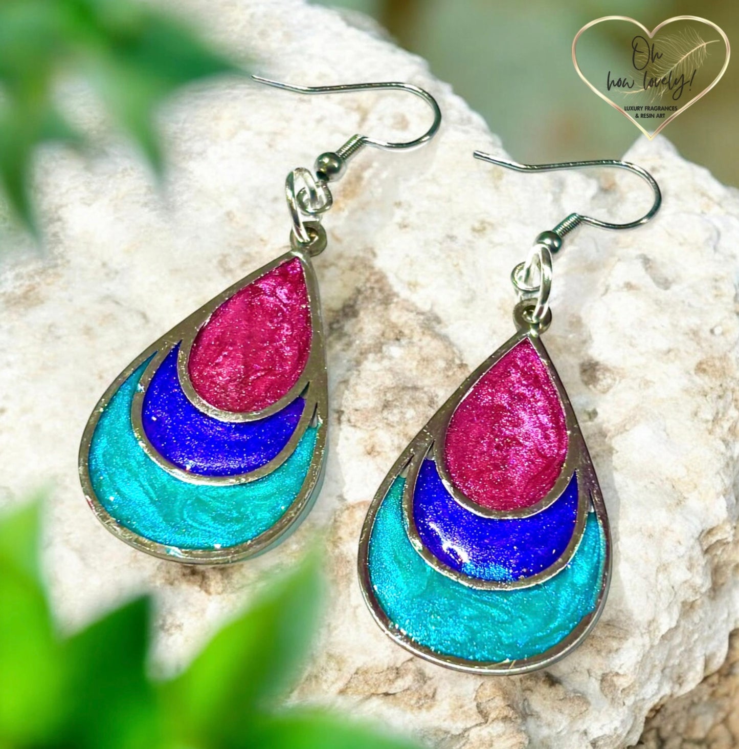 Vibrant Dangle Earrings in Three Colours