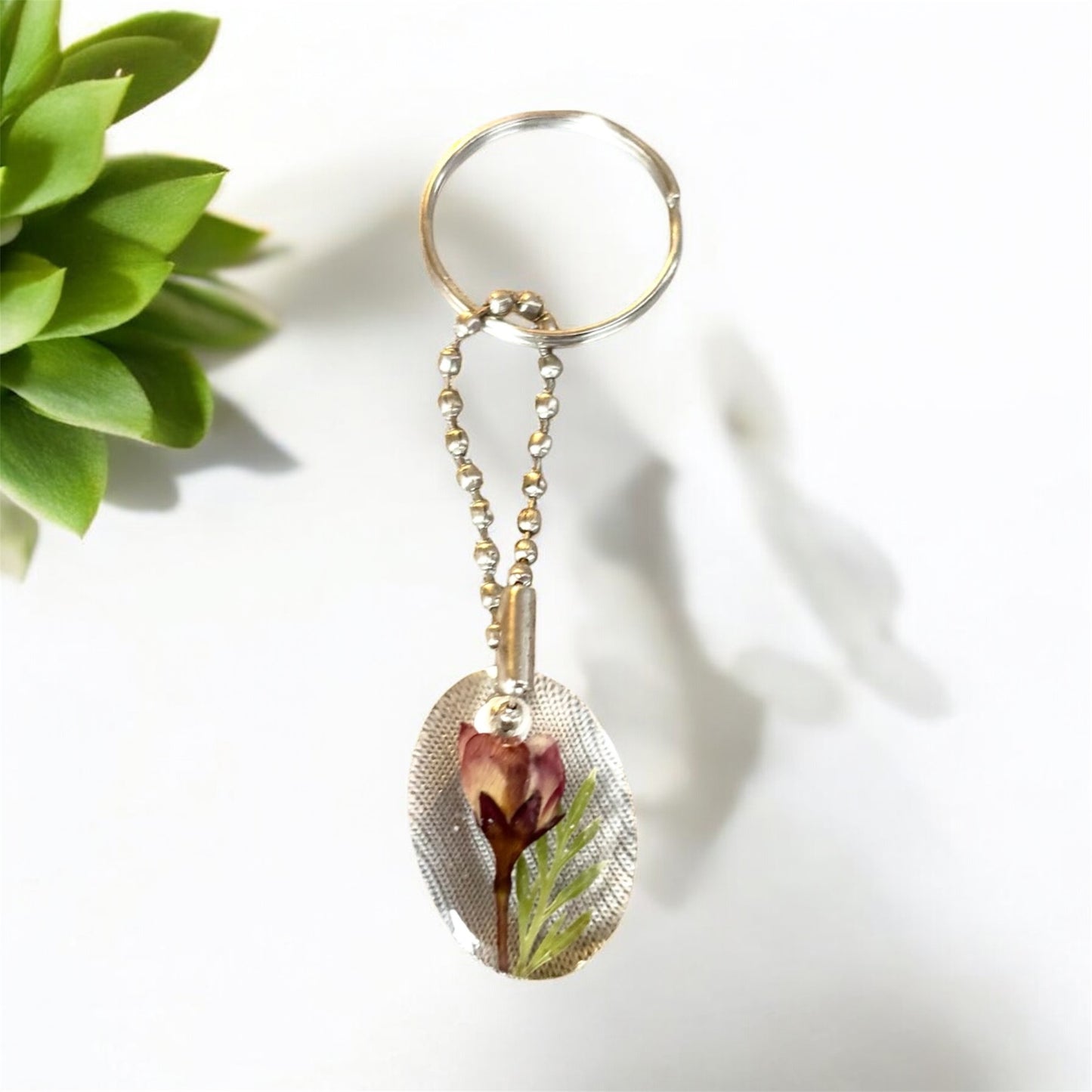 Floral Resin Key Charms