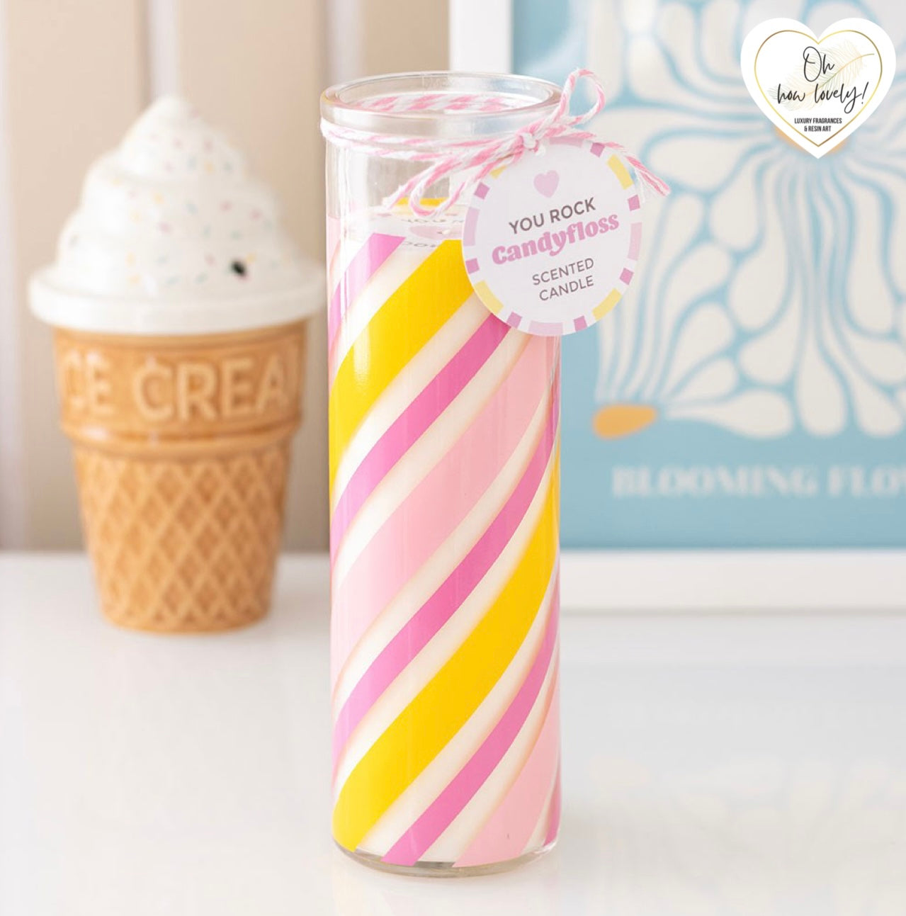 Candyfloss Tube Candle