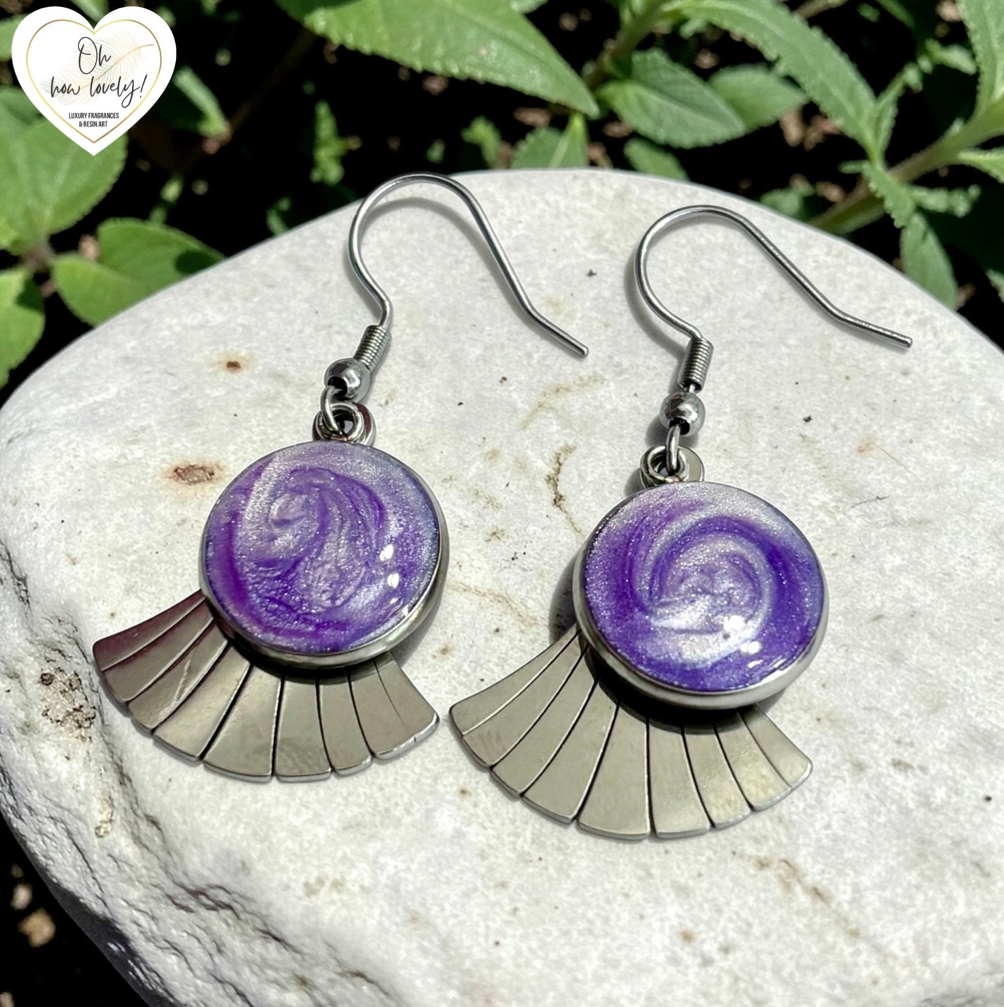 Fan Dangle Earrings