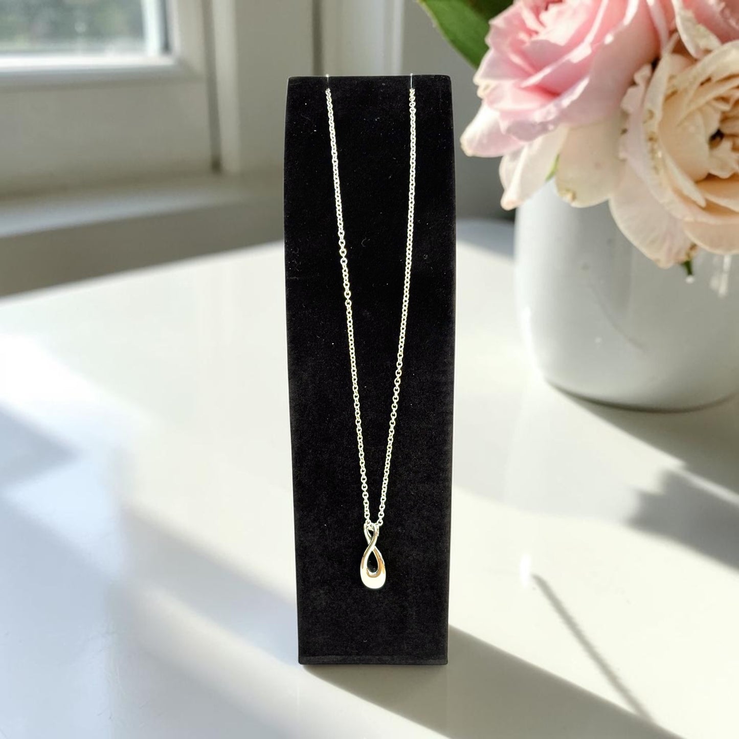 Self Fill Infinity Symbol Memorial Necklace