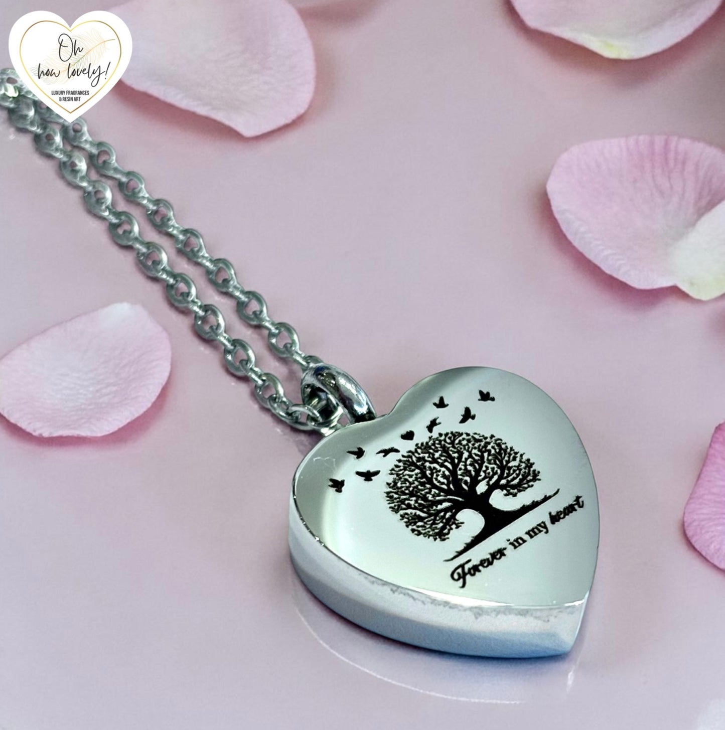 Self Fill ‘Forever in my heart’ Memorial Necklace