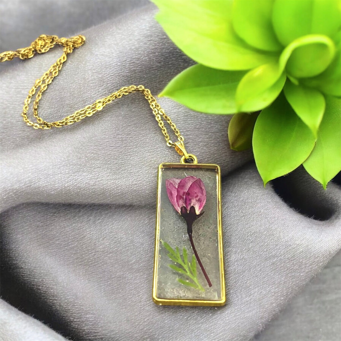 Botanical Resin Necklaces