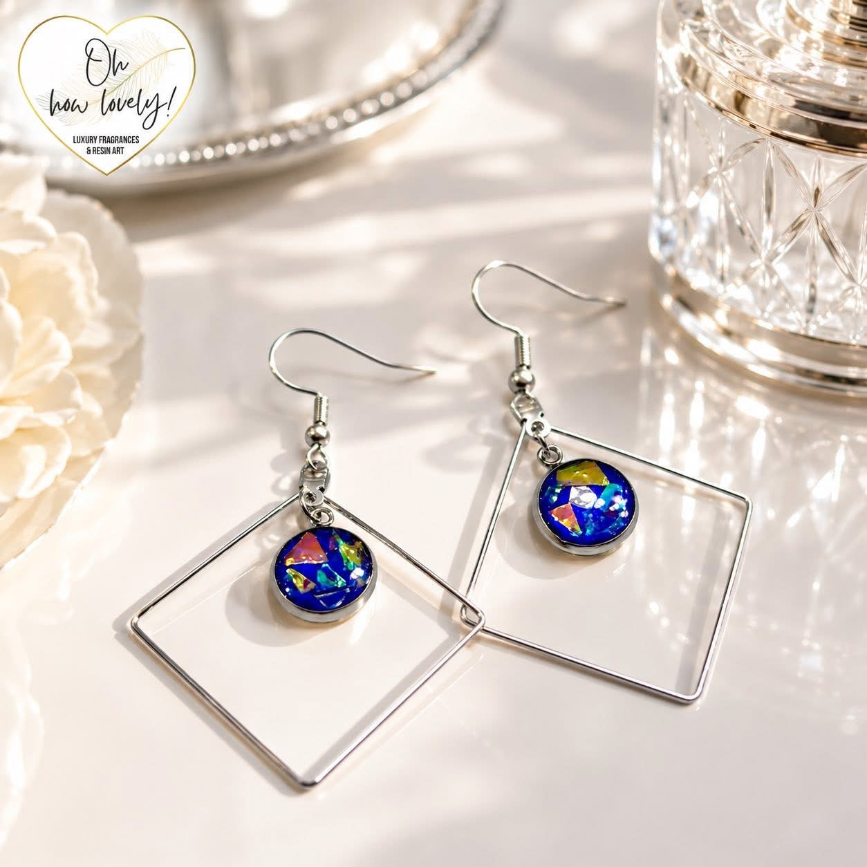 Square Drop Earrings