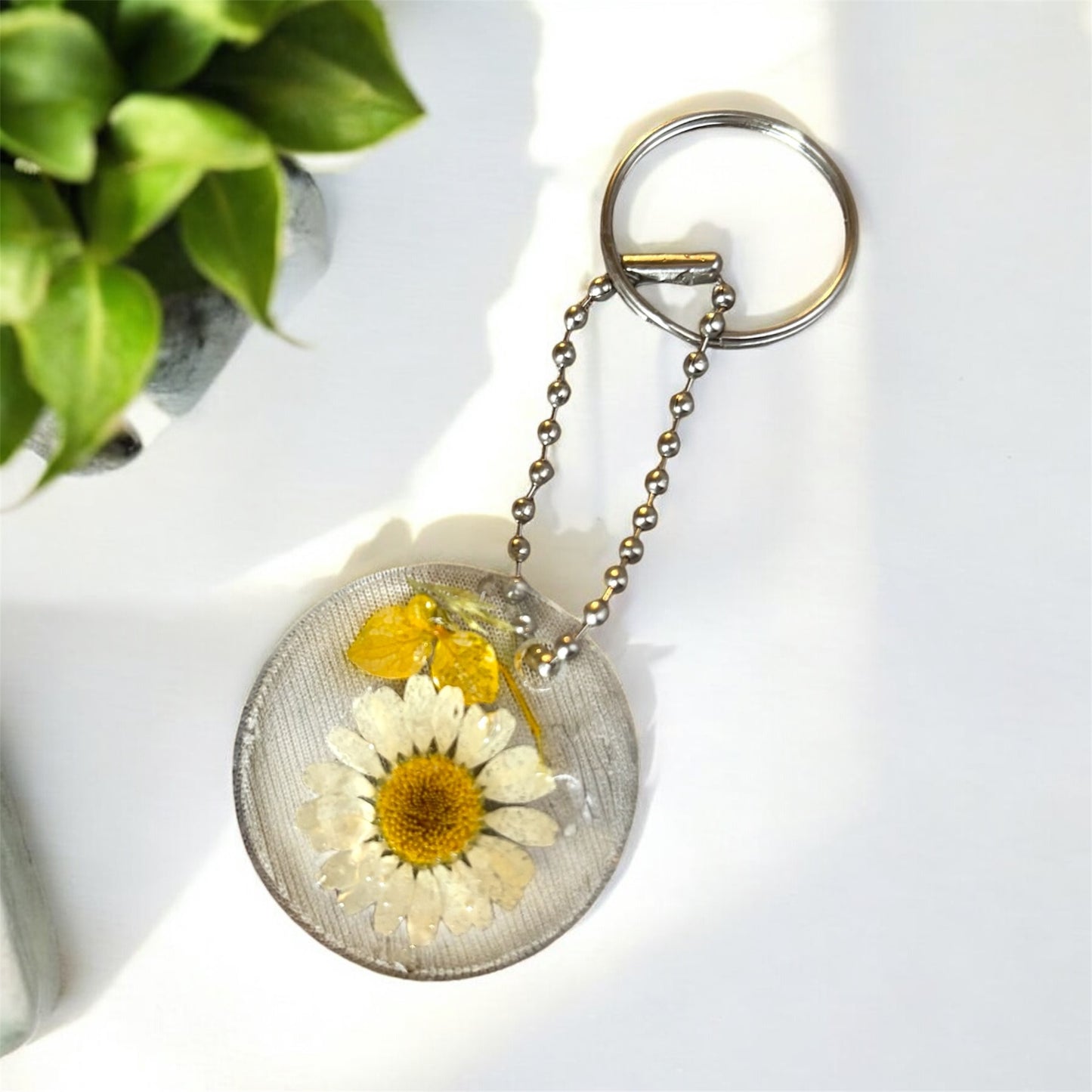 Floral Resin Key Charms