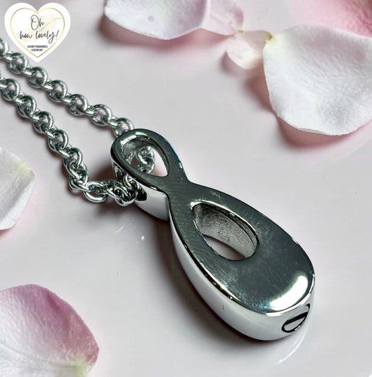 Self Fill Infinity Symbol Memorial Necklace