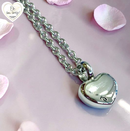 Self Fill Memorial Heart Necklace