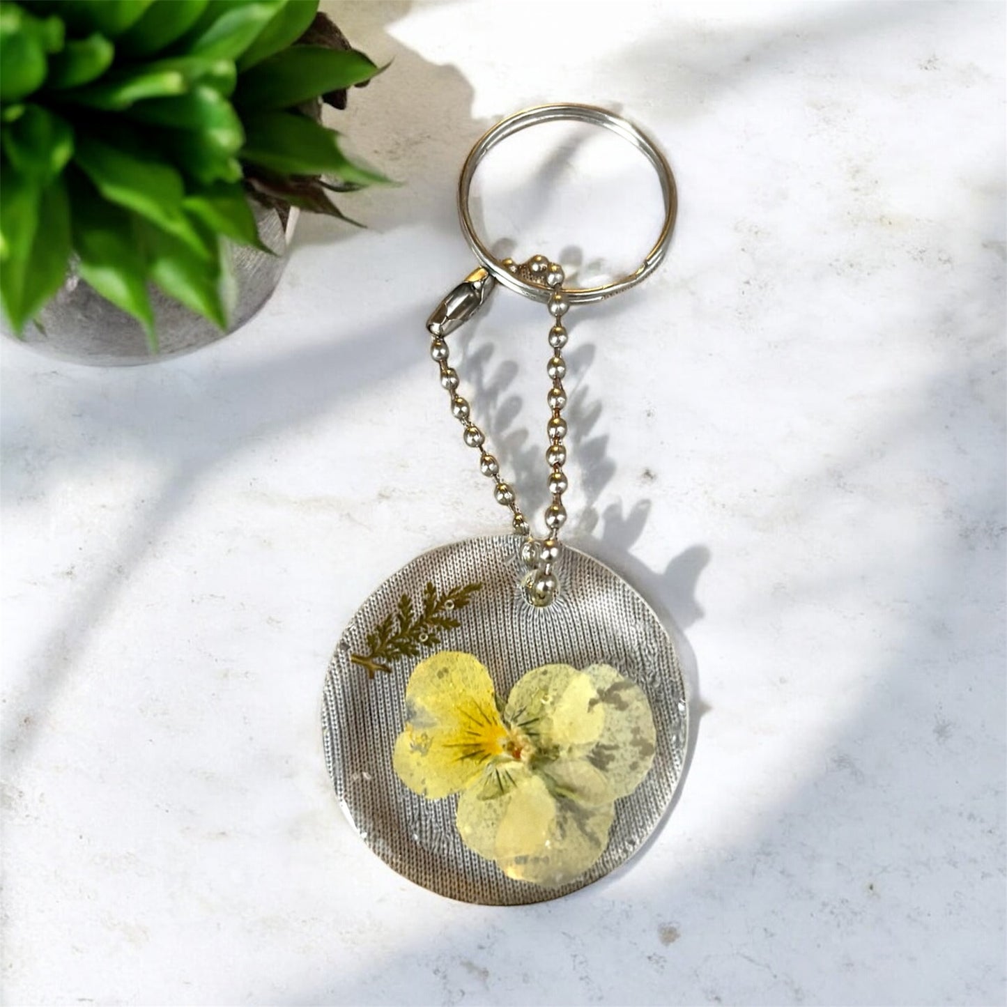 Floral Resin Key Charms