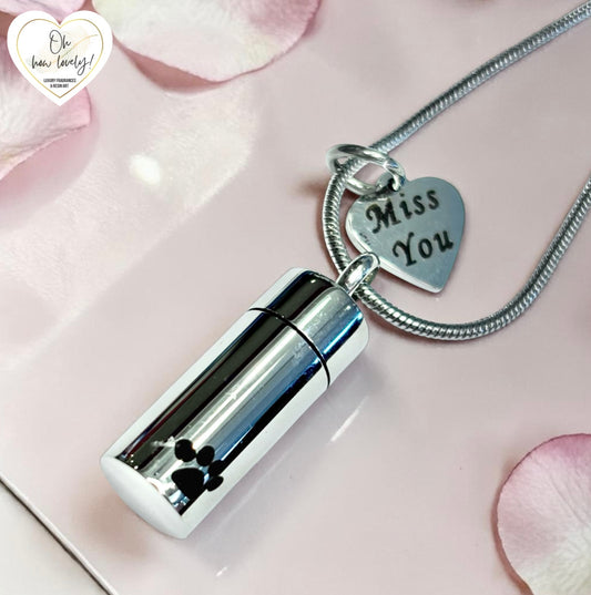 Self Fill Pet Cylinder Necklace