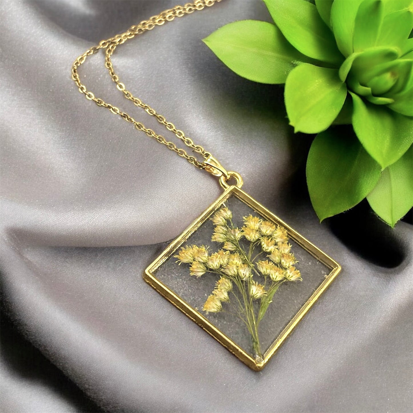 Botanical Resin Necklaces