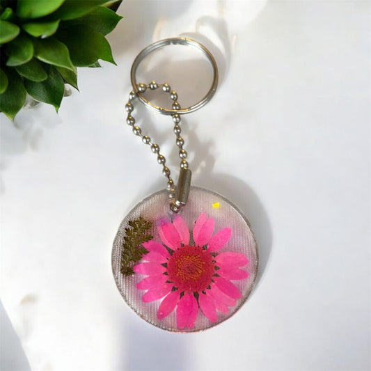Floral Resin Key Charms