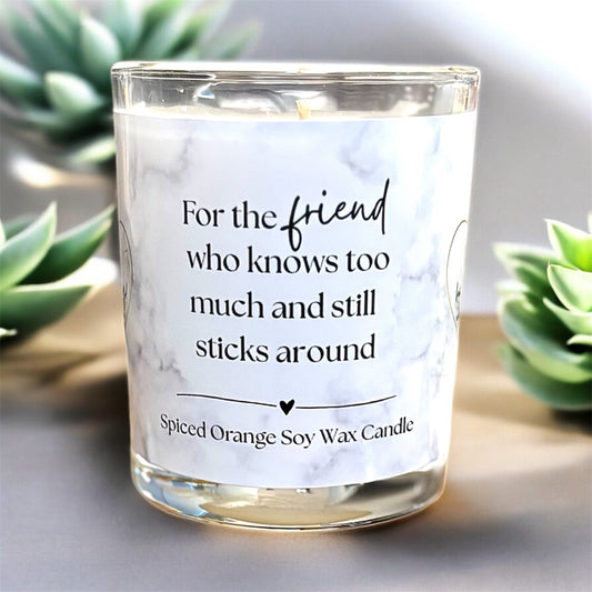 ‘Friend who knows too much’ Scented Candle