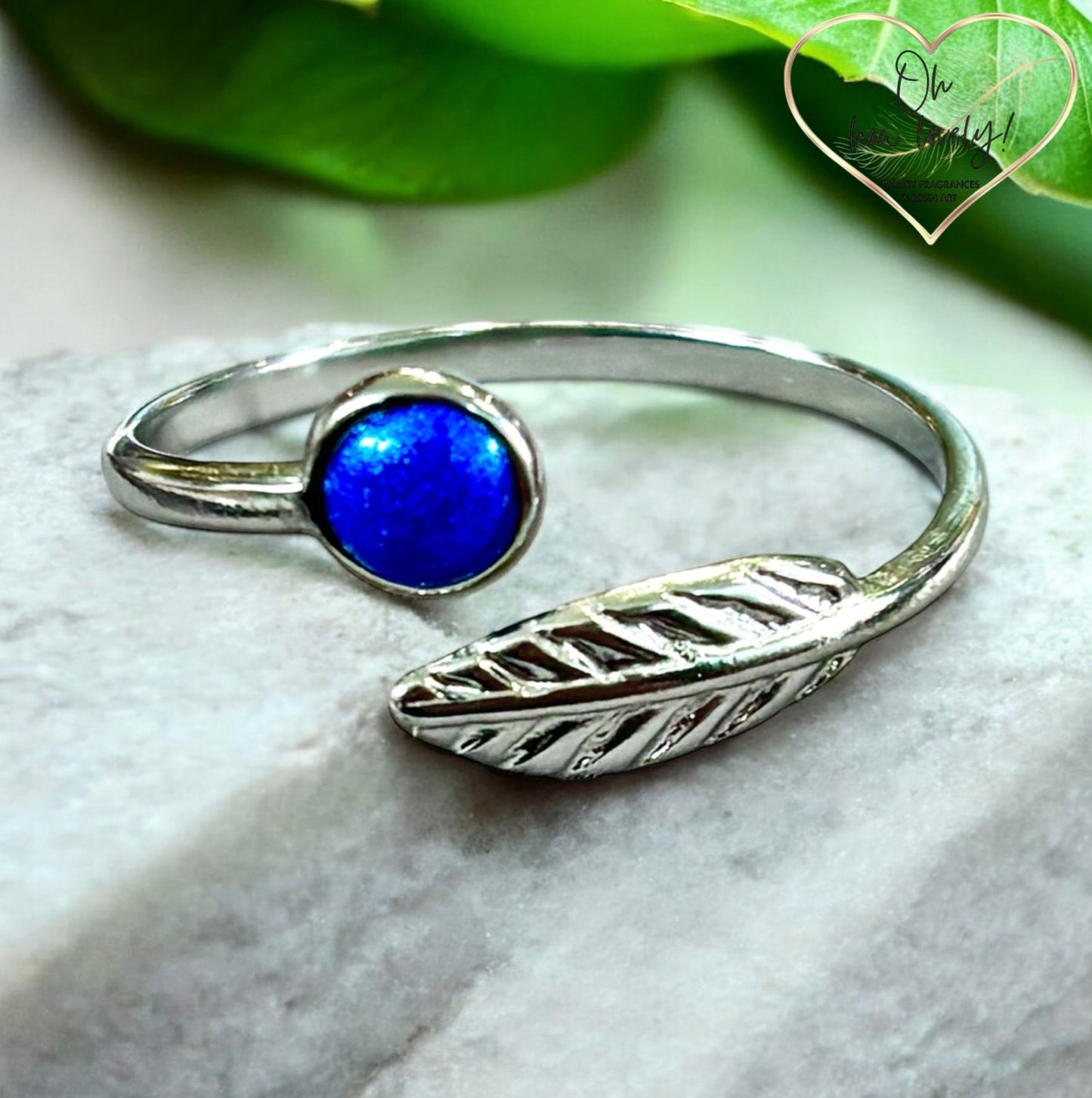 Feather & Resin Ring