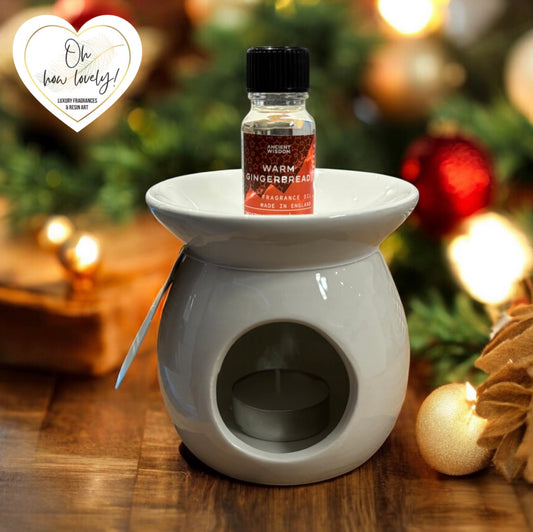 Ceramic Burner & Oil Gift Set