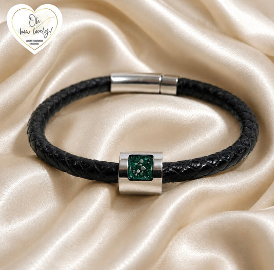 Unisex Memorial Leather Bracelet