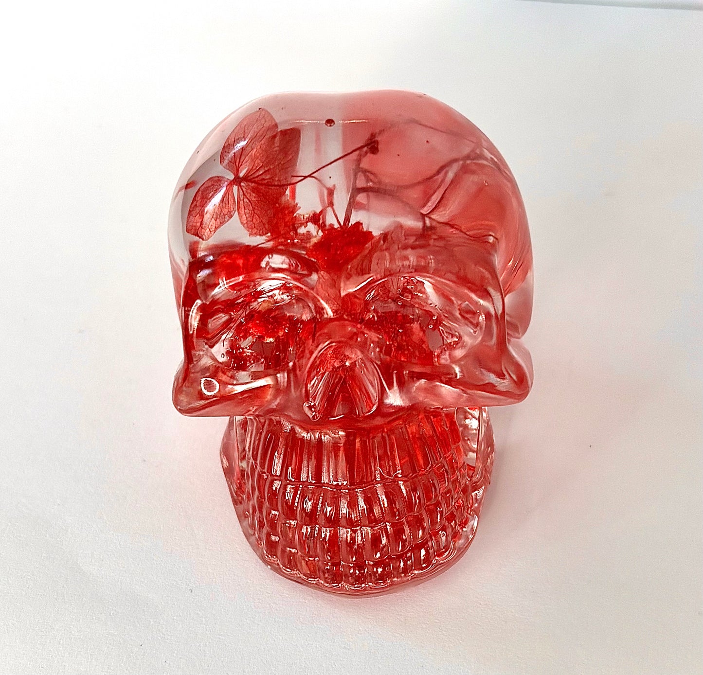 Resin ‘floral’ skull