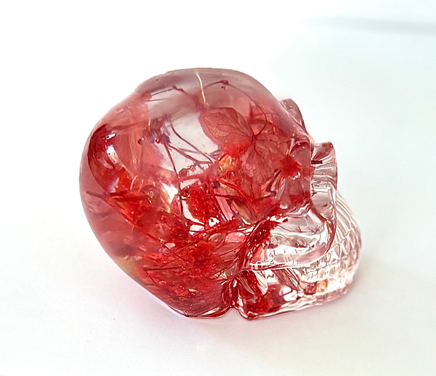 Resin ‘floral’ skull
