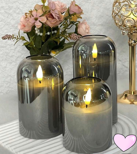 Remote Control Flameless Candles (Set of three)