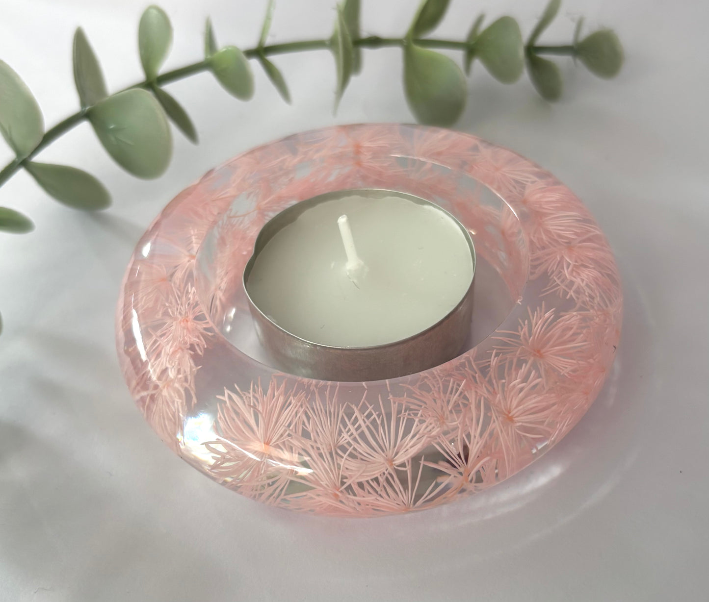 Beautiful Resin Floral Candle Holders