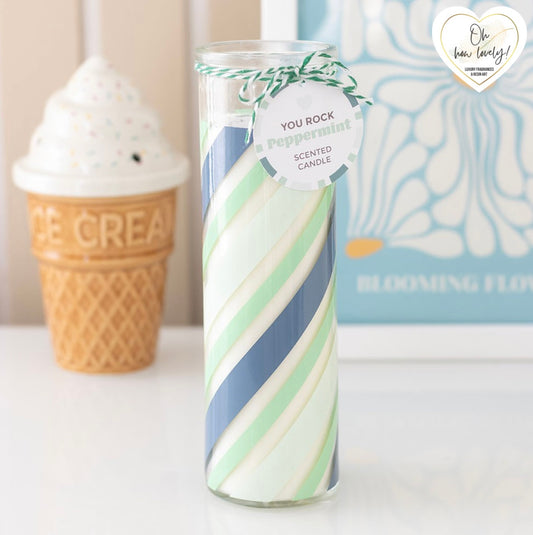 Peppermint Tube Candle