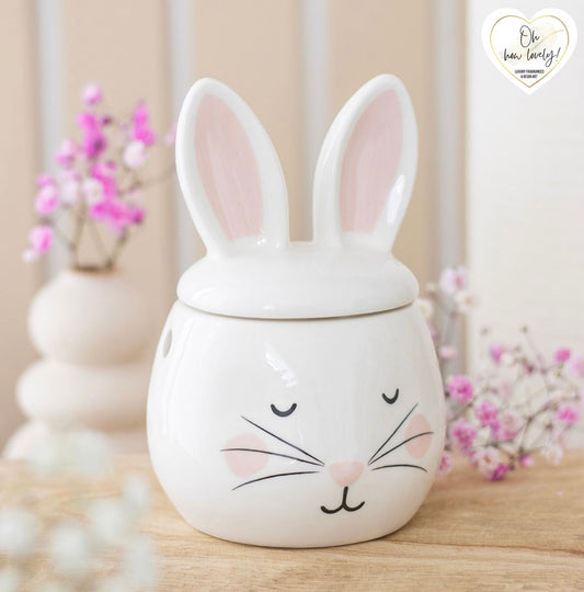 Ceramic Bunny Face Burner with Oil