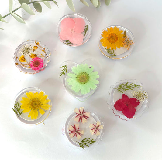 Botanical Resin Mobile Phone Pop Socket