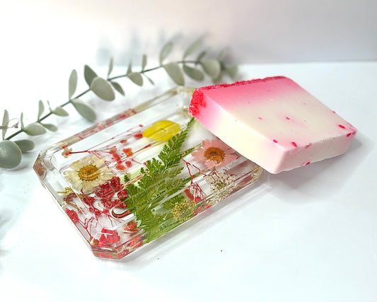 Floral Resin Soap Dish