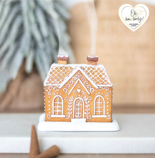 Gingerbread House Incense Burner