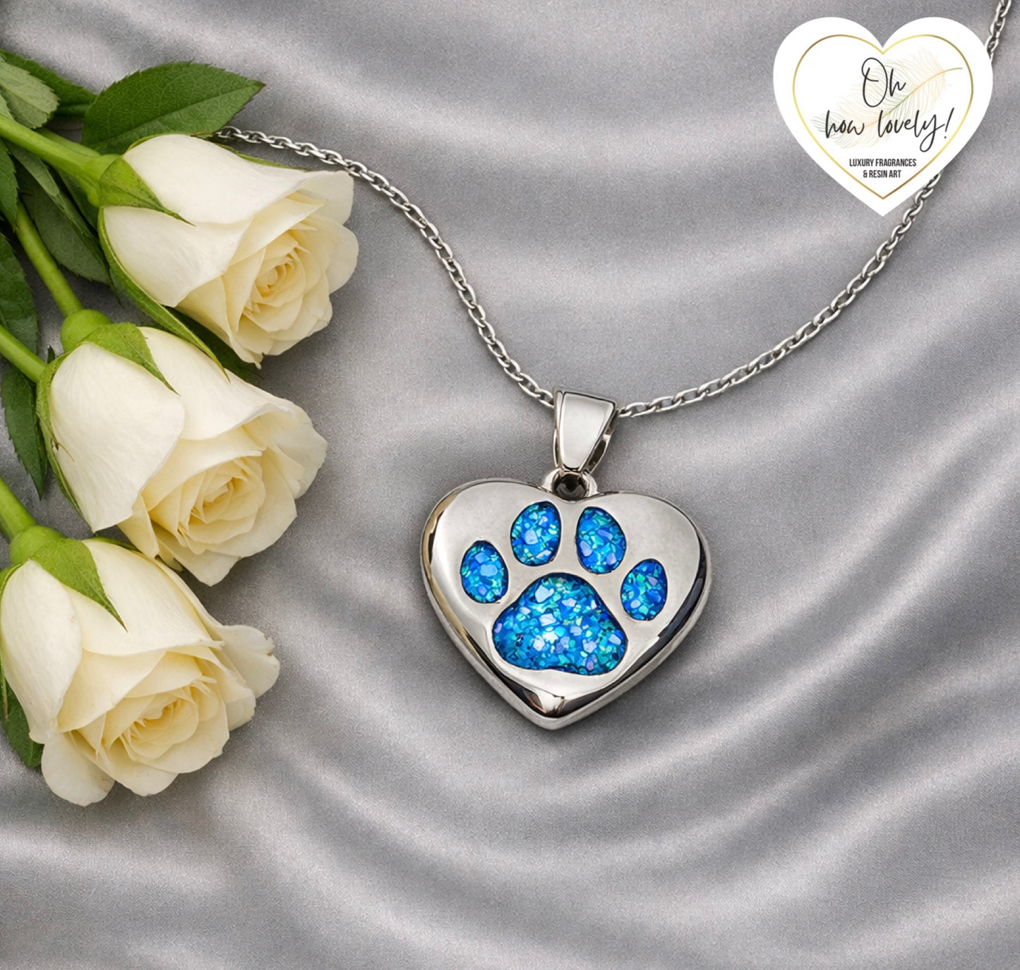 Paw print Pendant & Chain
