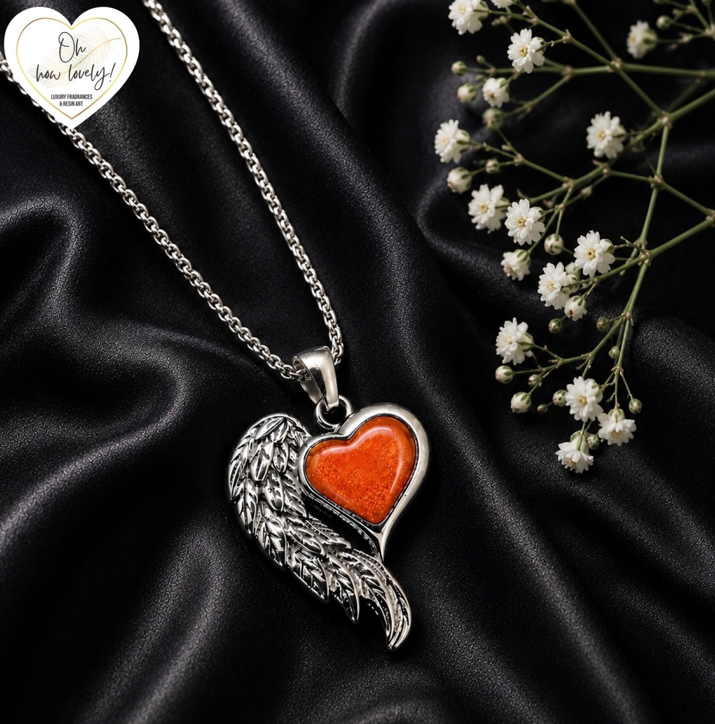 Angel Wing Memorial Necklace