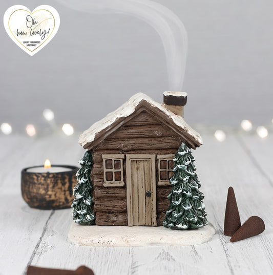 Log Cabin Incense Burner
