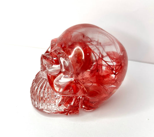 Resin ‘floral’ skull
