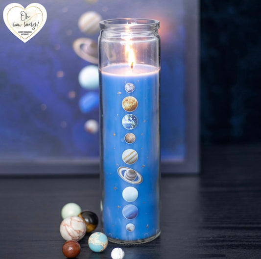 Solar System Cedar Tube Candle