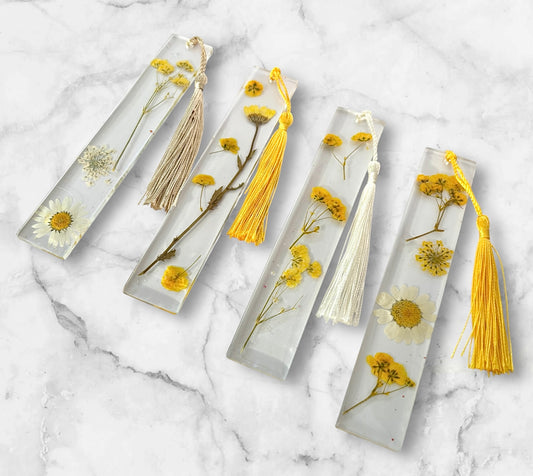 Resin Floral Bookmarks