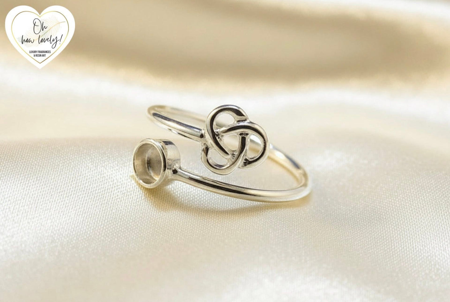 Silver 925 Adjustable Memorial Celtic Ring