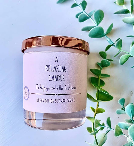 ‘A relaxing candle’