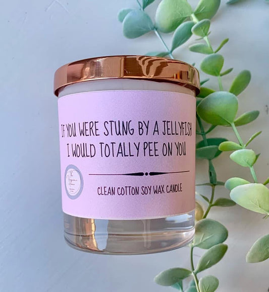 ‘Stung by a jellyfish’ candle