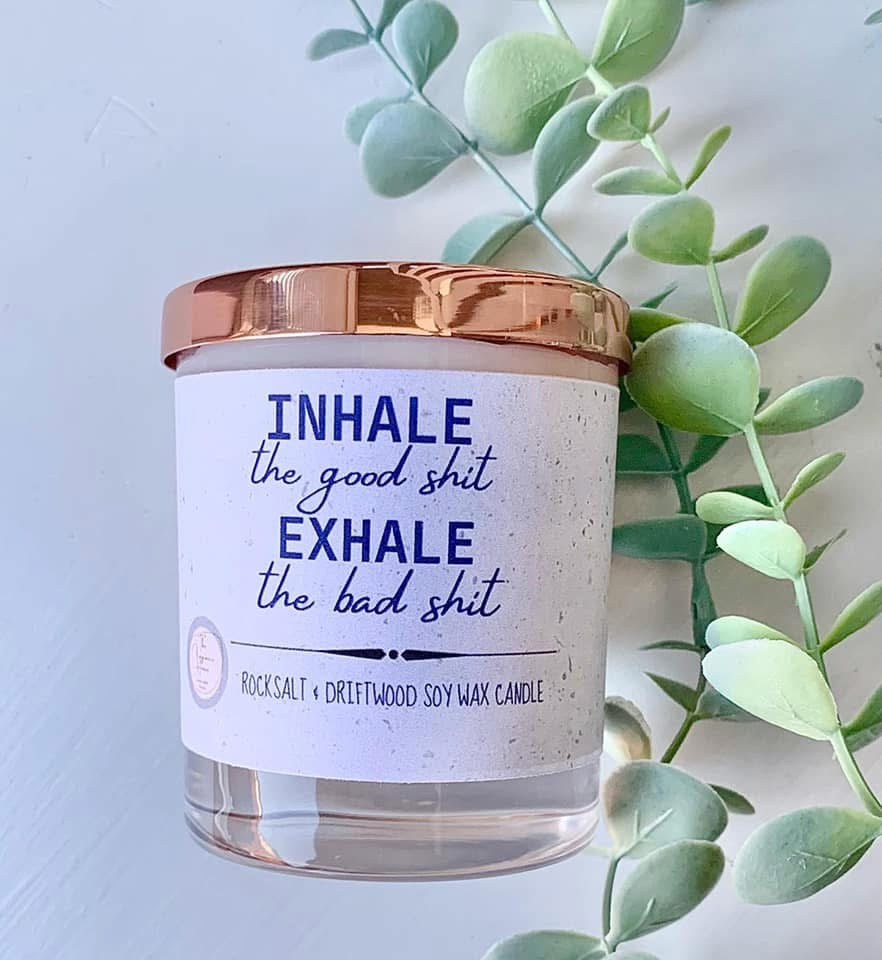 ‘Inhale the good sh*t’ candle