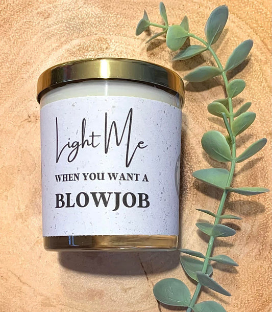 ‘Light me when..’ candle