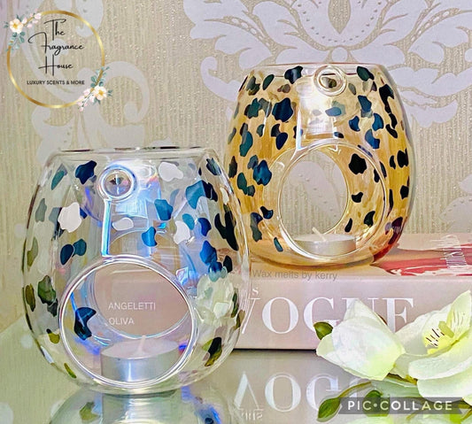 Animal print glass wax burners