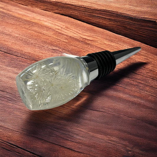 White resin bottle stopper