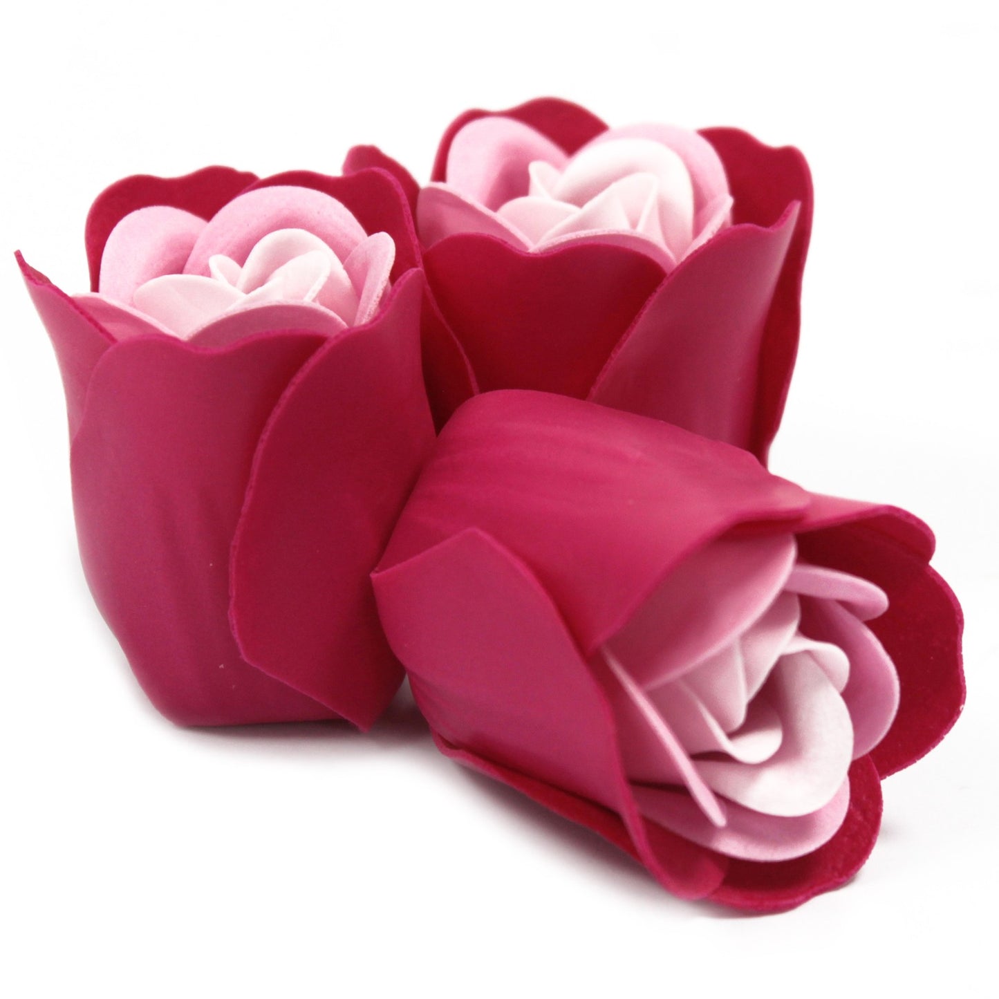 Trio of soap roses